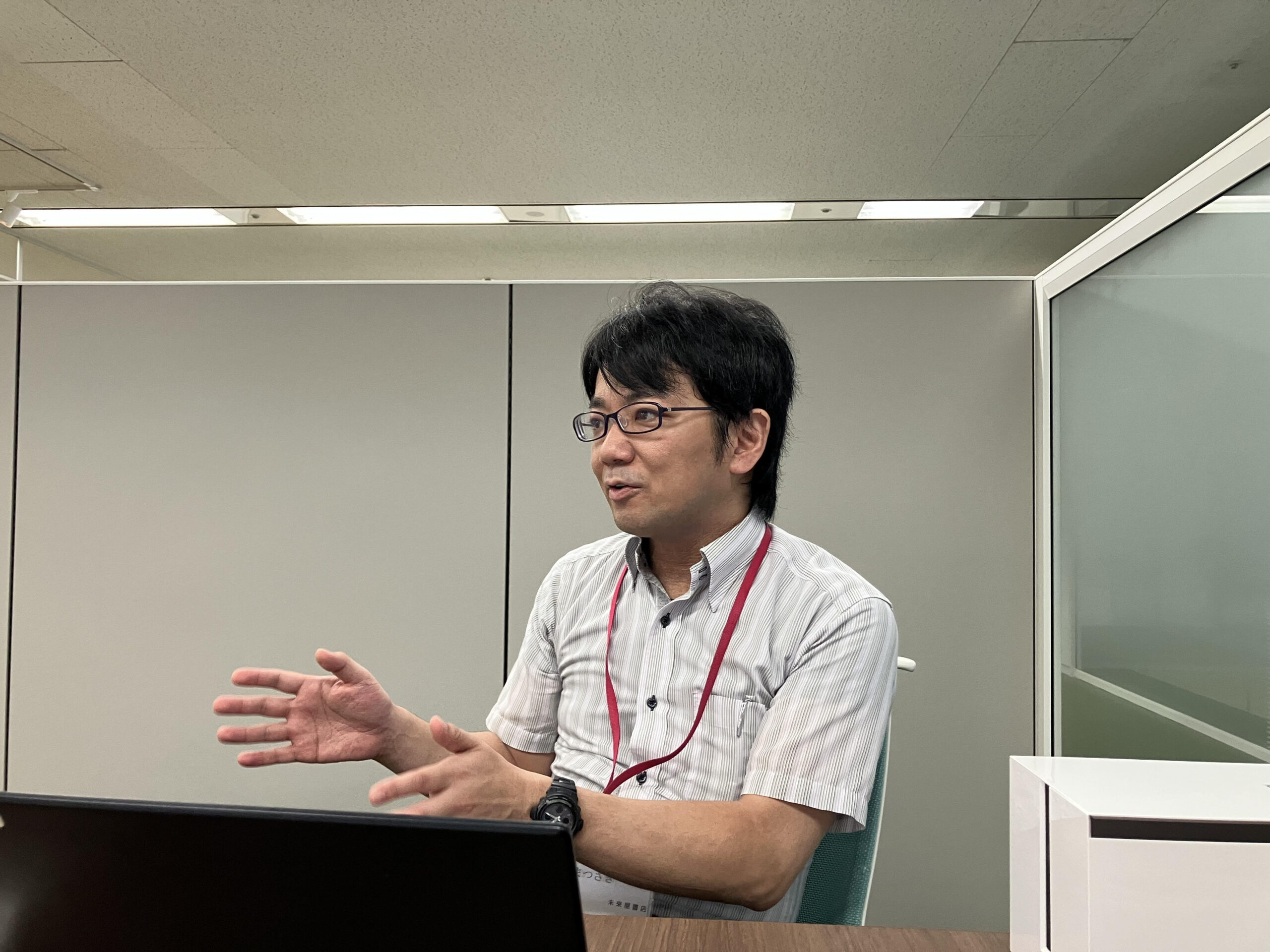 インタビュー風景