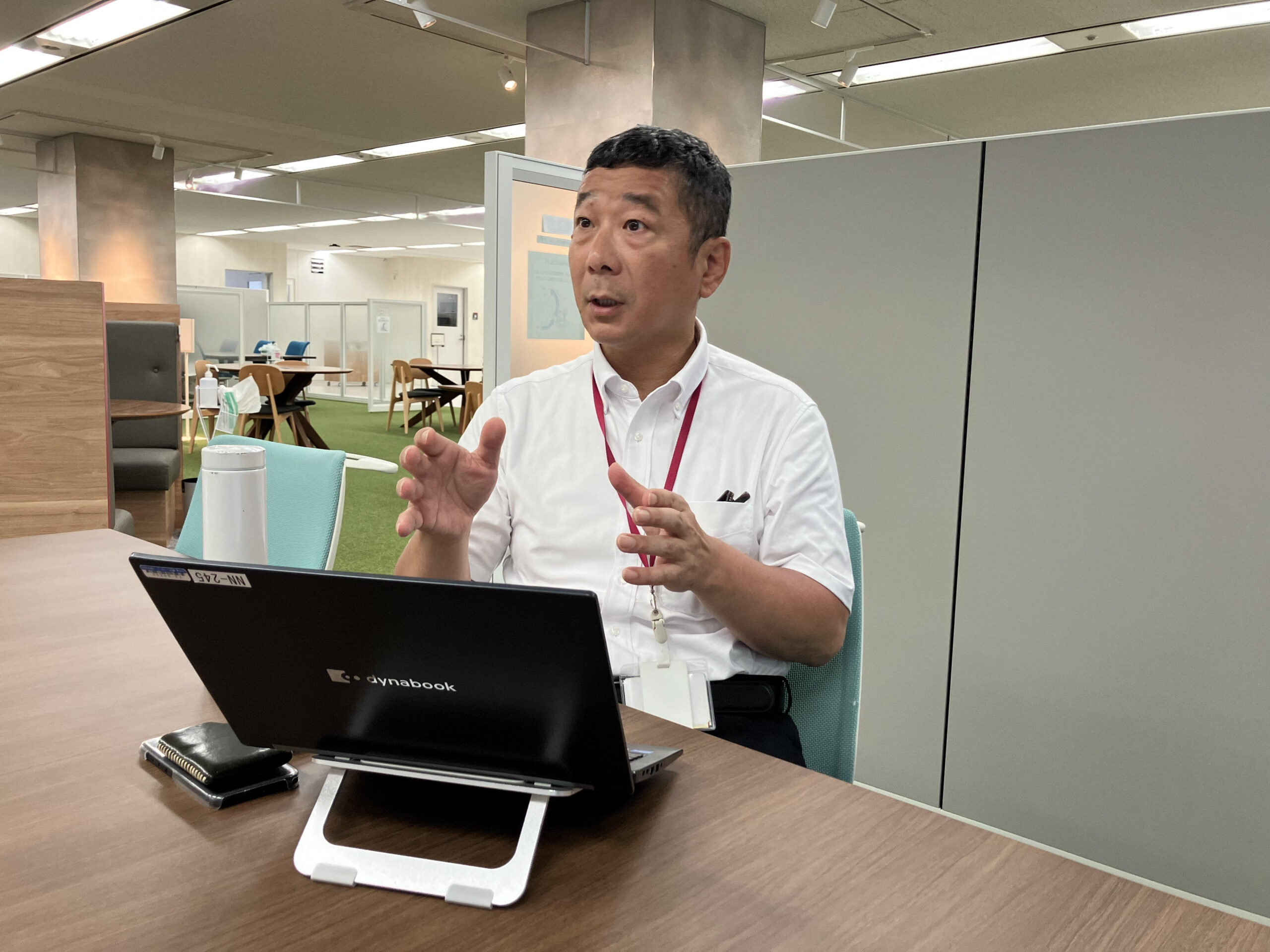 インタビュー風景