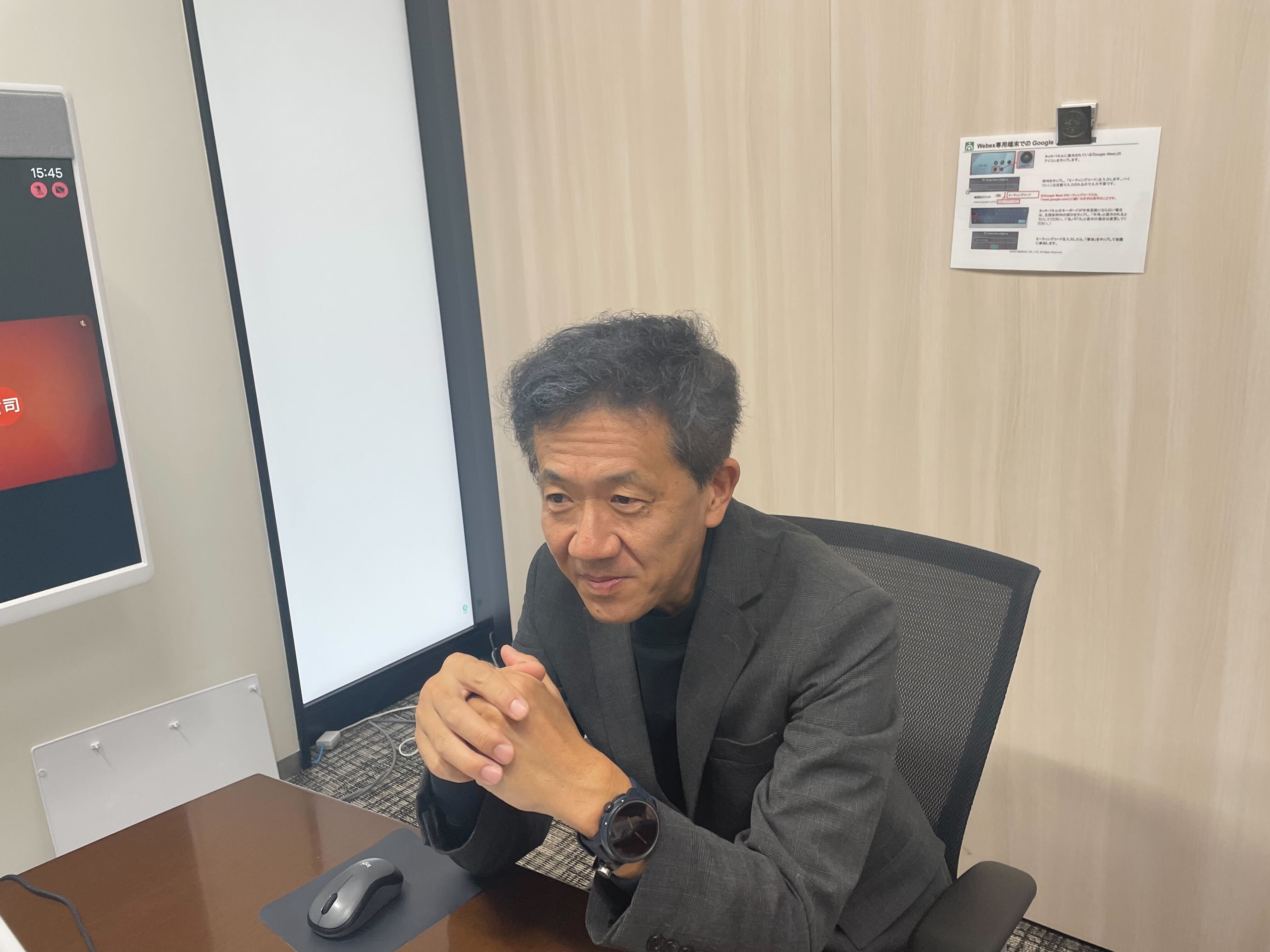 インタビュー風景